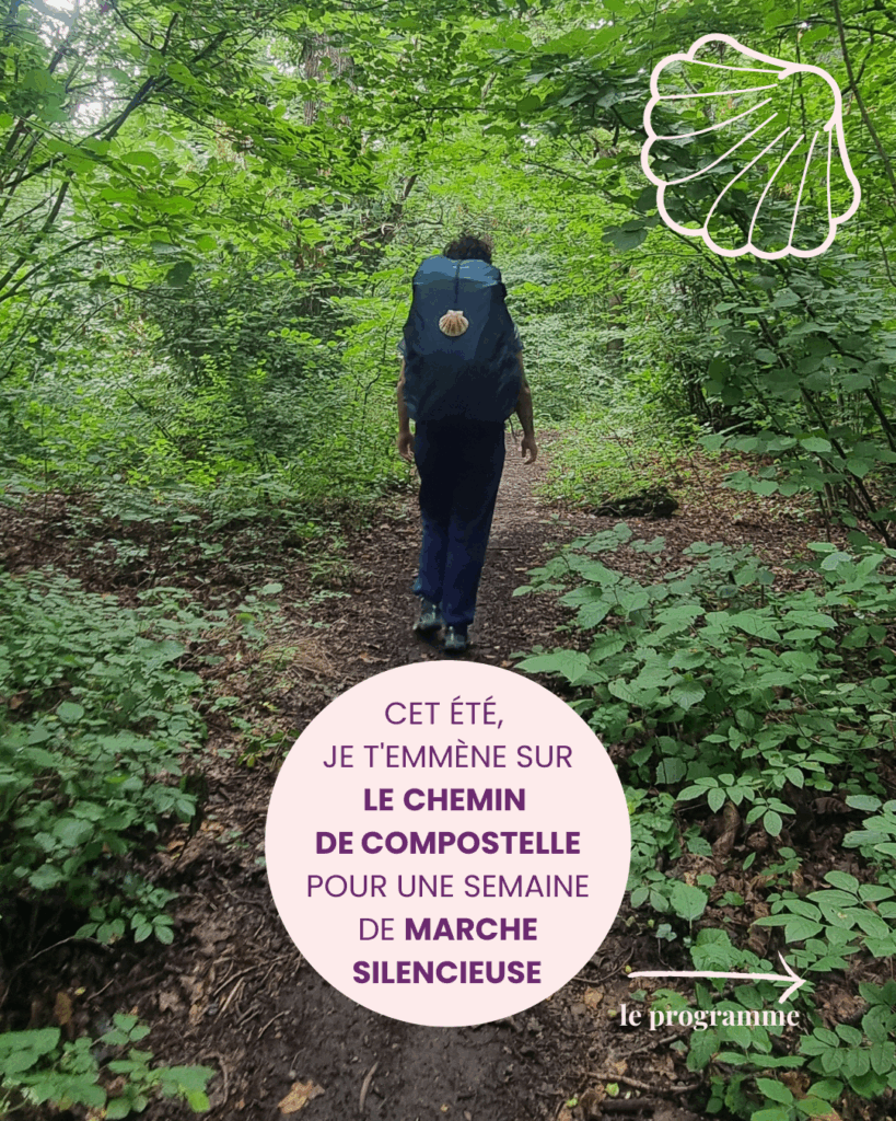 marche silencieuse guidée sur les chemins de Compostelle petillames