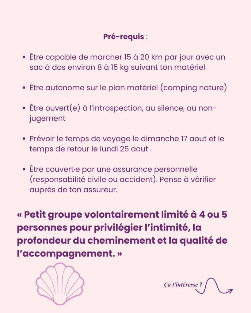 marche silencieuse guidée sur les chemins de Compostelle petillames